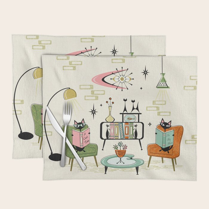 Cozy Cats Den studioxtine Placemat Gallery Image 1