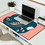 Whale in Bloom Desk Mat Gallery Image 2