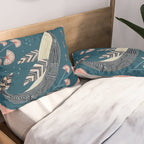 Whale in Bloom Pillow Sham Gallery Image 2