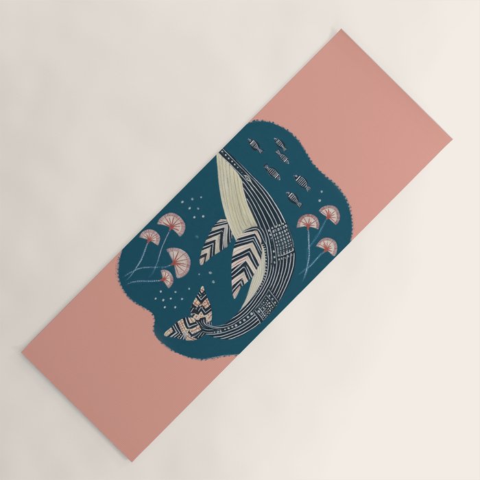 Whale in Bloom Yoga Mat Gallery Image 1