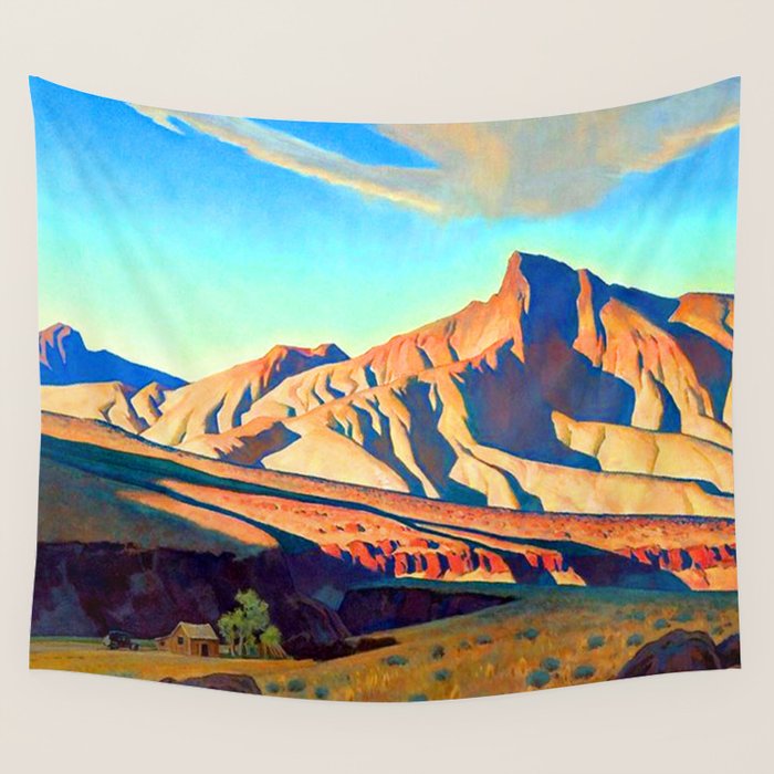 Maynard Dixon Home of the Desert Rat Wall Tapestry Gallery Image 4