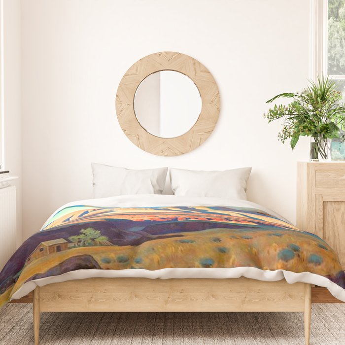Maynard Dixon Home of the Desert Rat Duvet Cover Gallery Image 3