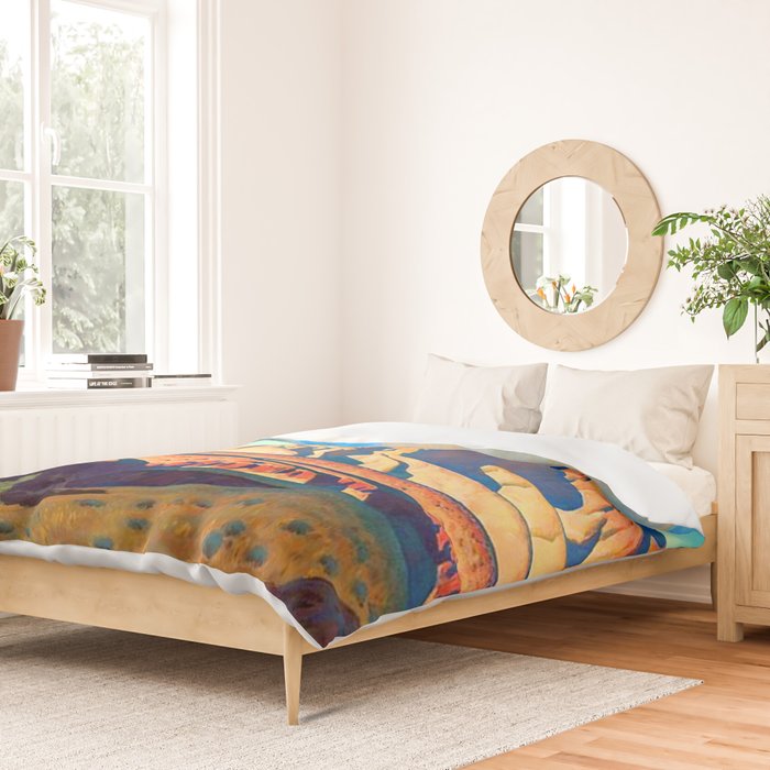 Maynard Dixon Home of the Desert Rat Duvet Cover Gallery Image 2