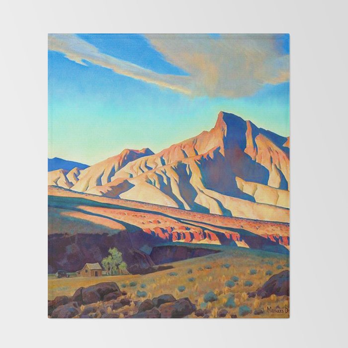 Maynard Dixon Home of the Desert Rat Throw Blanket Gallery Image 2