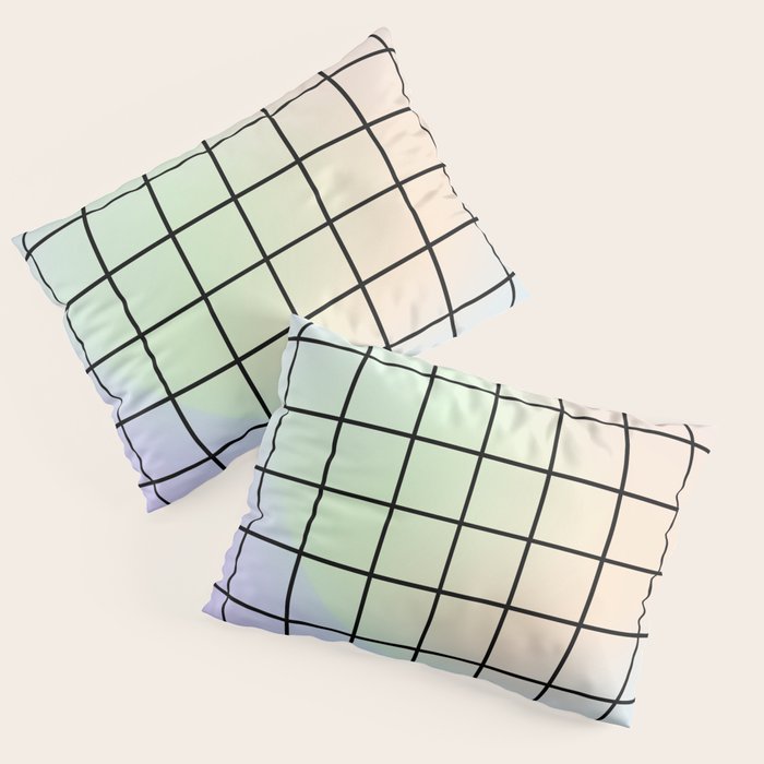 synthwave background grid Pillow Sham Gallery Image 3