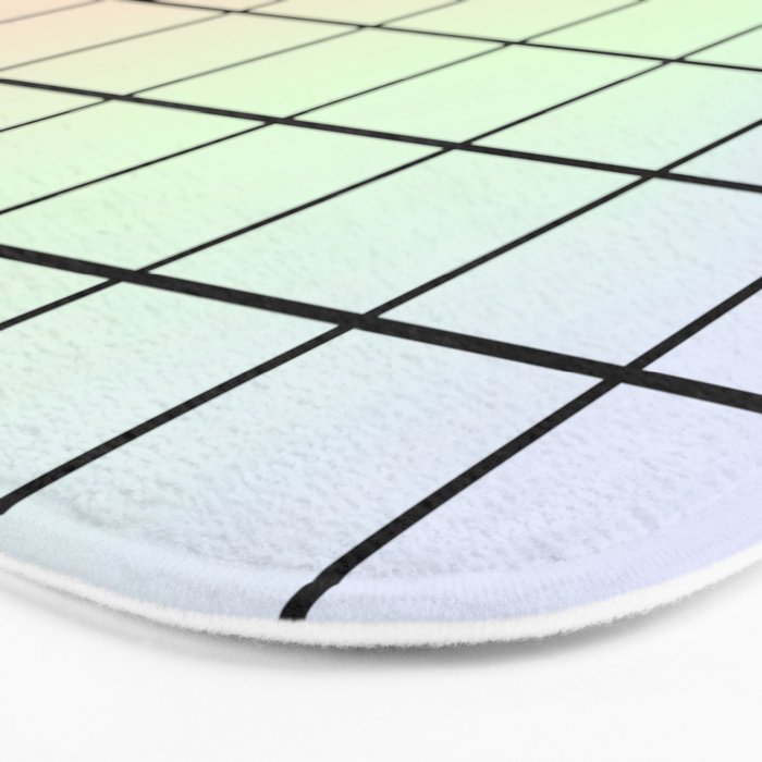 synthwave background grid Bath Mat Gallery Image 3
