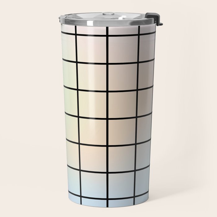 synthwave background grid Travel Mug Gallery Image 2