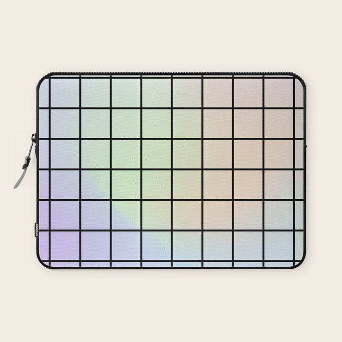 synthwave background grid Laptop Sleeve Gallery Image 1