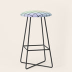 synthwave background grid Stool Gallery Image 1