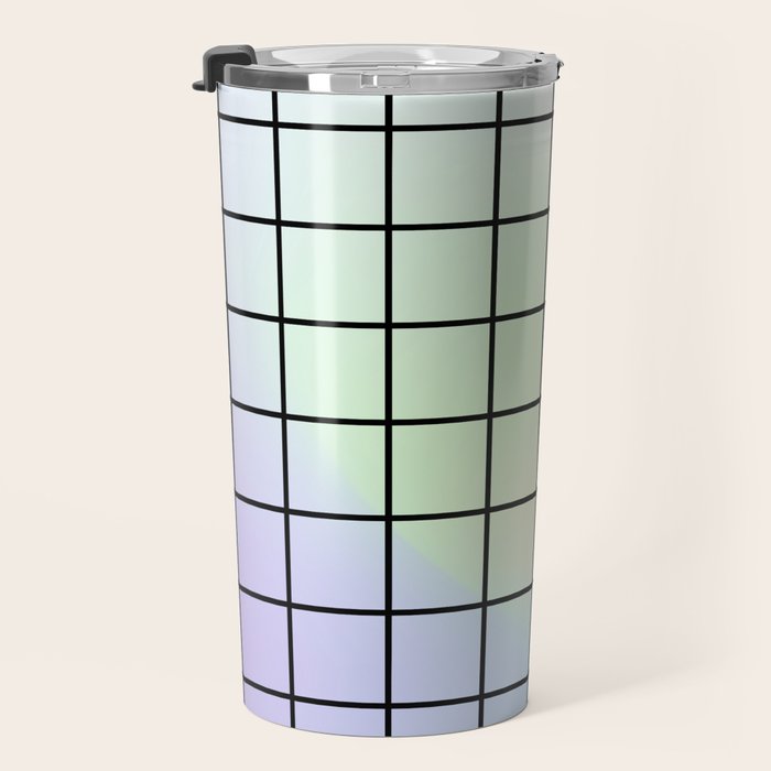 synthwave background grid Travel Mug Gallery Image 3
