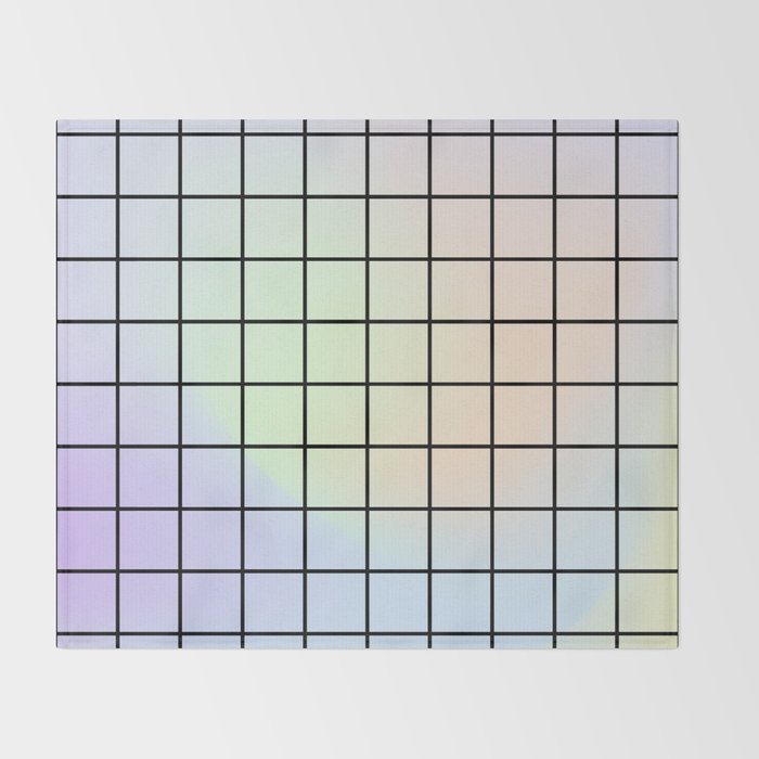 synthwave background grid Throw Blanket Gallery Image 2