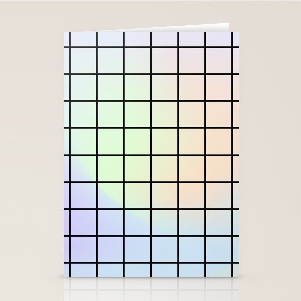 synthwave background grid Stationery Card Gallery Image 2
