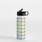 synthwave background grid Water Bottle Gallery Image 1