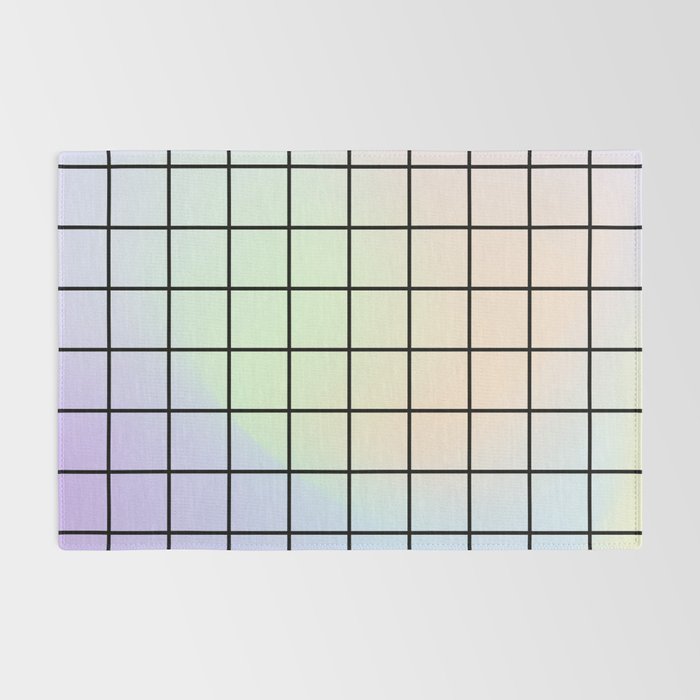 synthwave background grid Rug Gallery Image 2