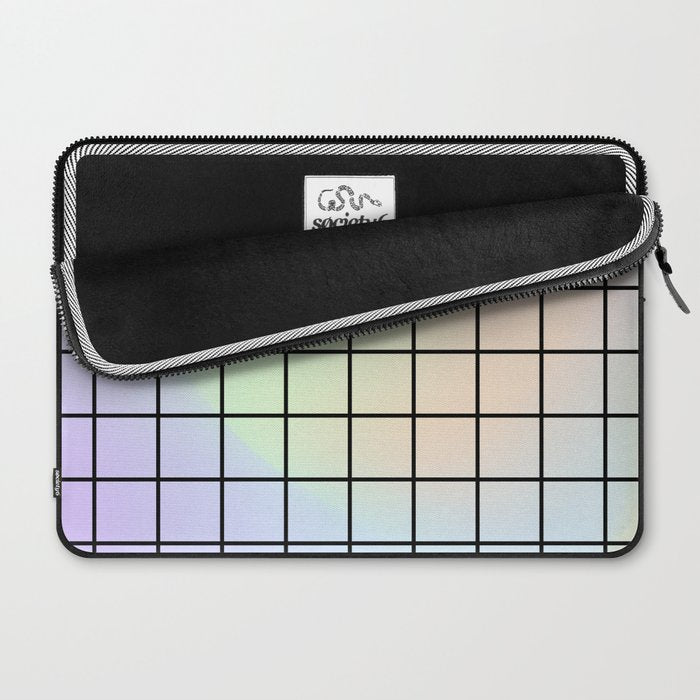 synthwave background grid Laptop Sleeve Gallery Image 2