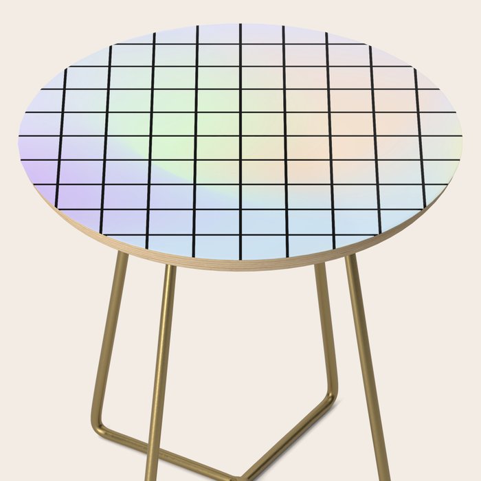 synthwave background grid Side Table Gallery Image 2
