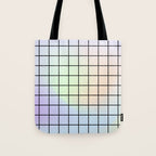 synthwave background grid Tote Bag Gallery Image 1