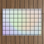 synthwave background grid Outdoor Rug Gallery Image 1