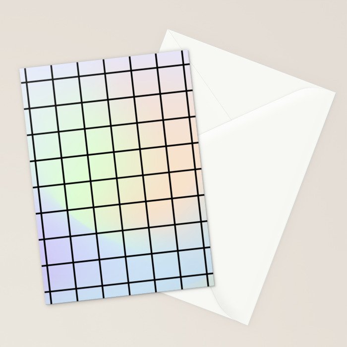 synthwave background grid Stationery Card Gallery Image 2