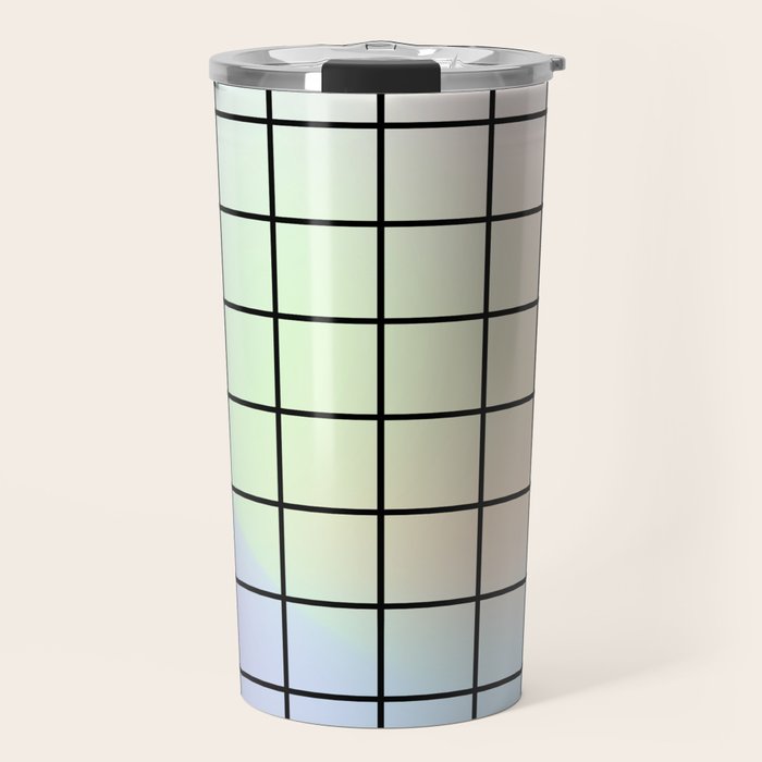 synthwave background grid Travel Mug Gallery Image 1