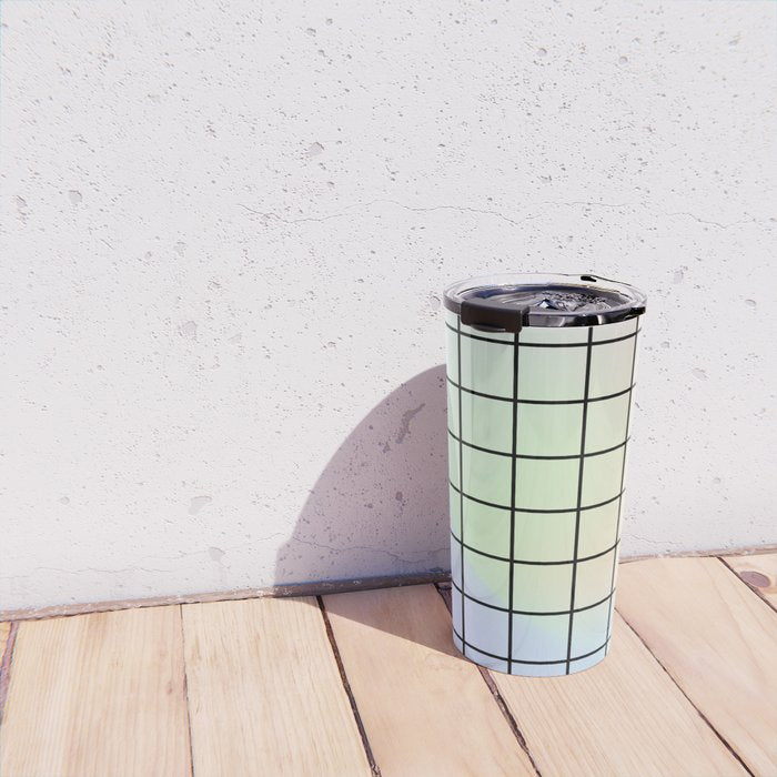 synthwave background grid Travel Mug Gallery Image 4