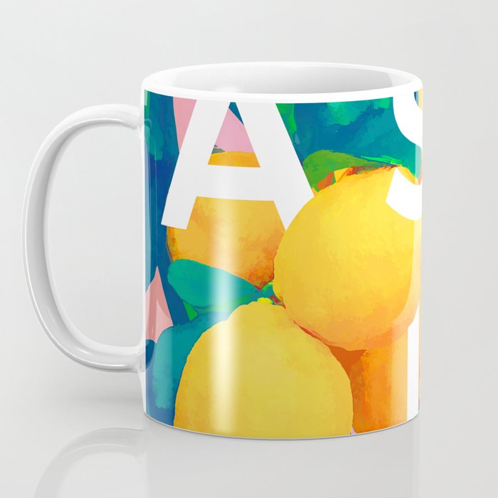 As If. | Typography Attitude Confidence Quote | Lemon Garden Botanical Vintage Quirky Lettering Coffee Mug Gallery Image 3