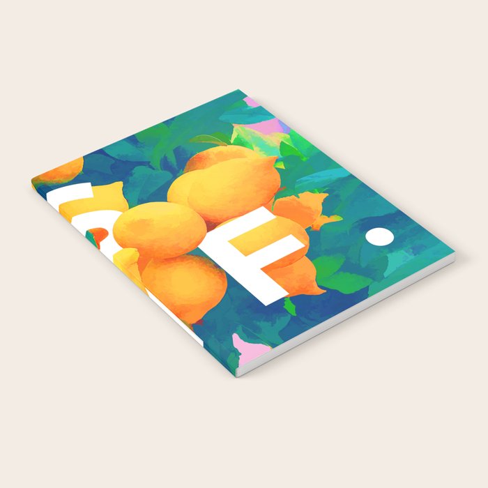 As If. | Typography Attitude Confidence Quote | Lemon Garden Botanical Vintage Quirky Lettering Notebook Gallery Image 2