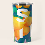 As If. | Typography Attitude Confidence Quote | Lemon Garden Botanical Vintage Quirky Lettering Travel Mug Gallery Image 1