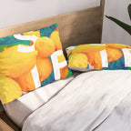 As If. | Typography Attitude Confidence Quote | Lemon Garden Botanical Vintage Quirky Lettering Pillow Sham Gallery Image 2