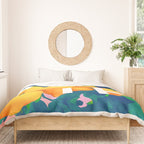 As If. | Typography Attitude Confidence Quote | Lemon Garden Botanical Vintage Quirky Lettering Duvet Cover Gallery Image 3
