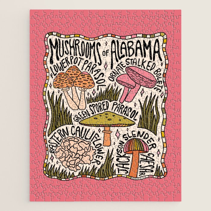 Mushrooms of Alabama Jigsaw Puzzle Gallery Image 1