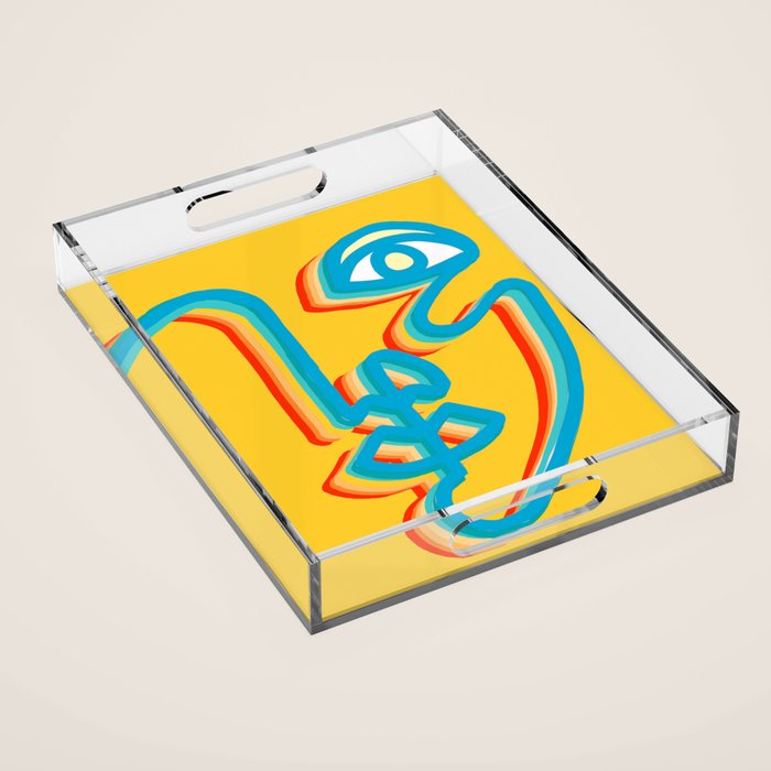 Groovy Two Faced Acrylic Tray Gallery Image 1