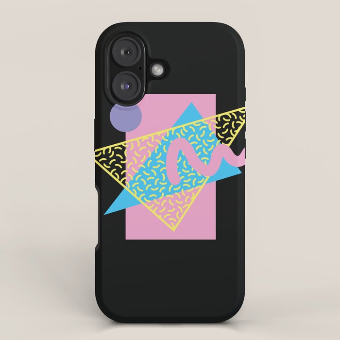 Memphis pattern 71 - 80s / 90s Retro iPhone Case Gallery Image 1