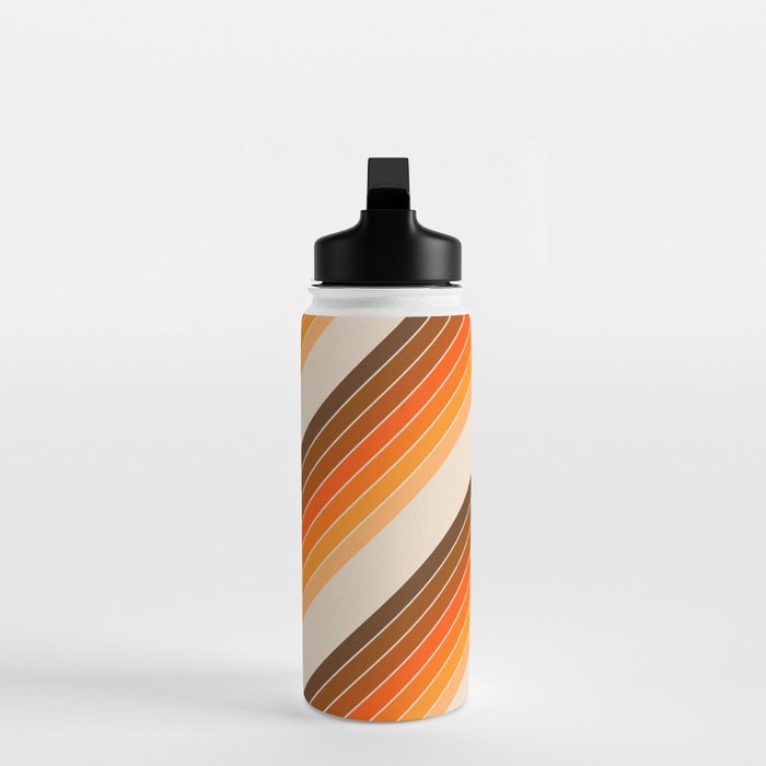 Tan Candy Stripe Water Bottle Gallery Image 3