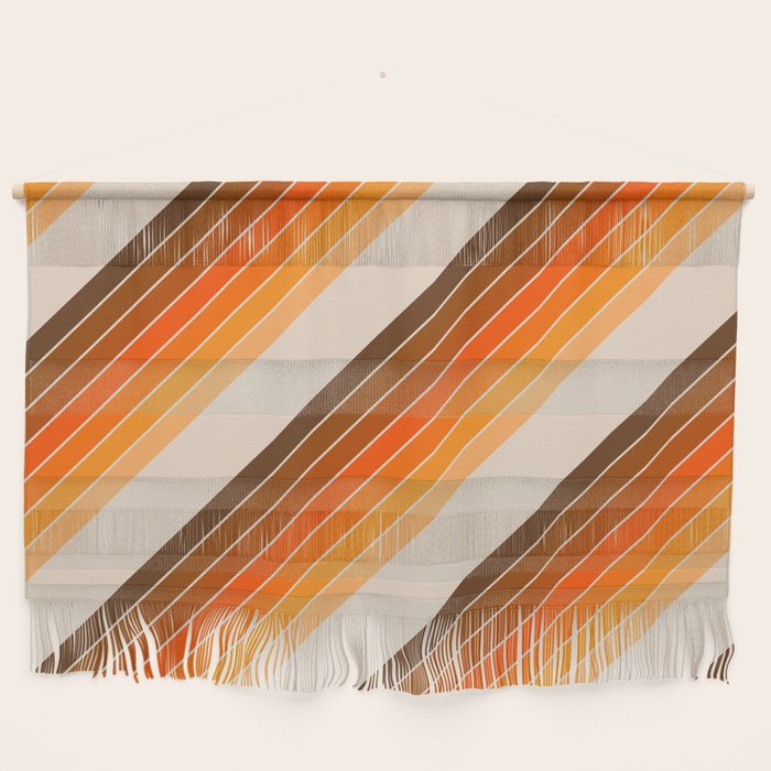 Tan Candy Stripe Wall Hanging Gallery Image 1