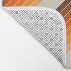 Tan Candy Stripe Bath Mat Gallery Image 2