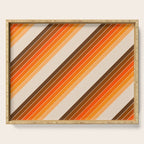 Tan Candy Stripe Serving Tray Gallery Image 1