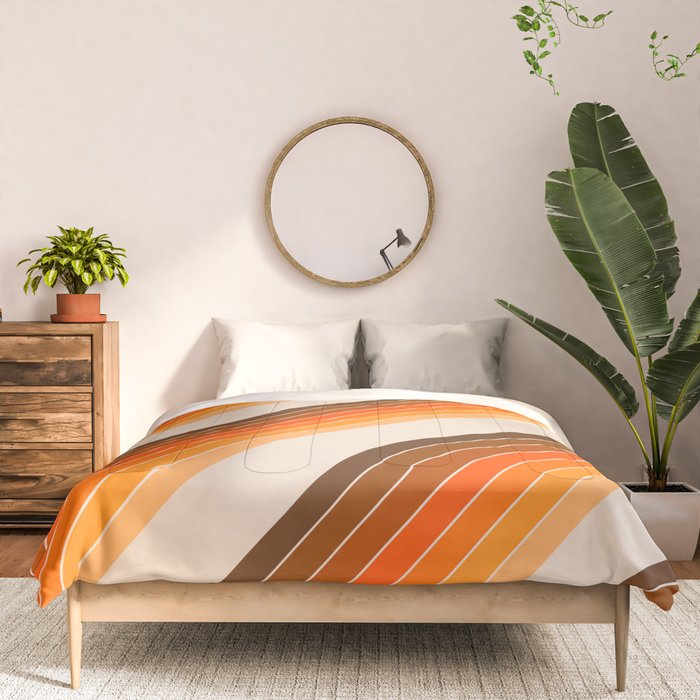 Tan Candy Stripe Comforter Gallery Image 3