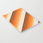Tan Candy Stripe Notebook Gallery Image 3