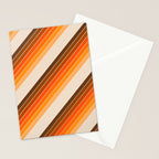 Tan Candy Stripe Stationery Card Gallery Image 2