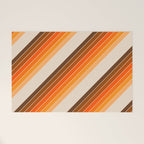 Tan Candy Stripe Welcome Mat Gallery Image 1