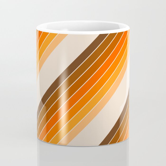 Tan Candy Stripe Coffee Mug Gallery Image 4
