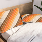 Tan Candy Stripe Pillow Sham Gallery Image 2