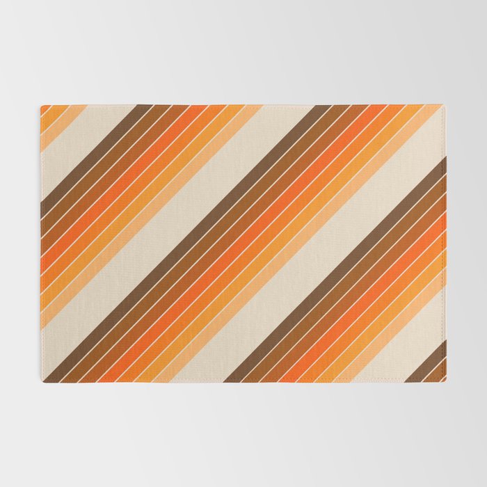 Tan Candy Stripe Rug Gallery Image 2