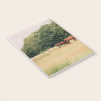 Cotswolds Horses in Rural Pasture Landscape Notebook Gallery Image 3