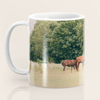 Cotswolds Horses in Rural Pasture Landscape Coffee Mug Gallery Image 3
