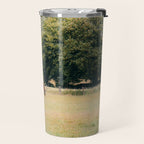 Cotswolds Horses in Rural Pasture Landscape Travel Mug Gallery Image 2