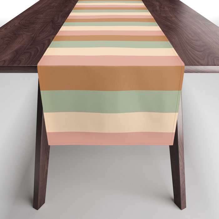 Mixed Stripes Pattern XIX Boho Summer Table Runner Gallery Image 1
