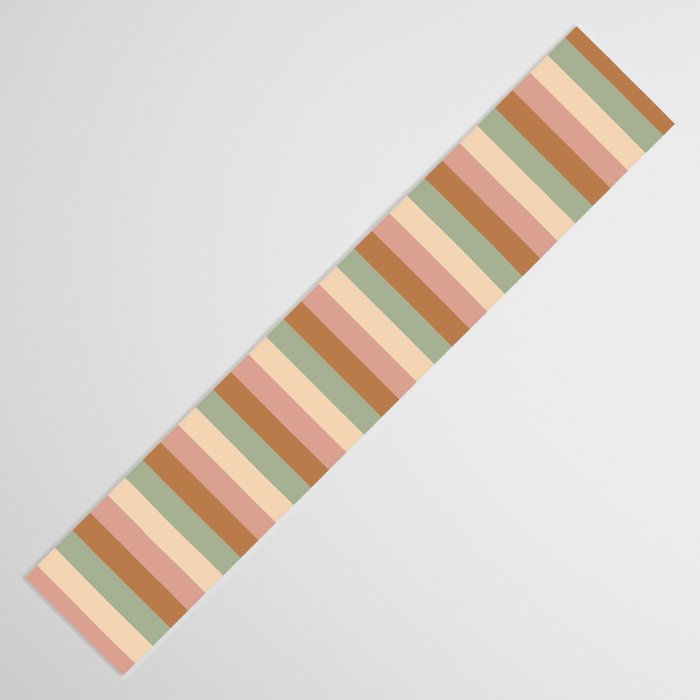 Mixed Stripes Pattern XIX Boho Summer Table Runner Gallery Image 3