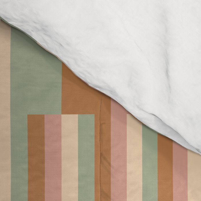 Mixed Stripes Pattern XIX Boho Summer Comforter Gallery Image 4